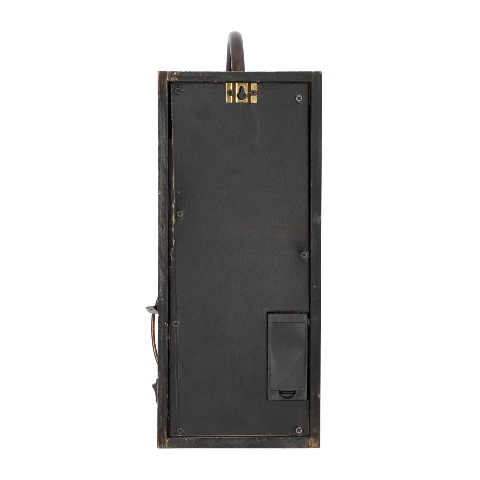 17" Brown Iron Industrial LED Wall Sconce